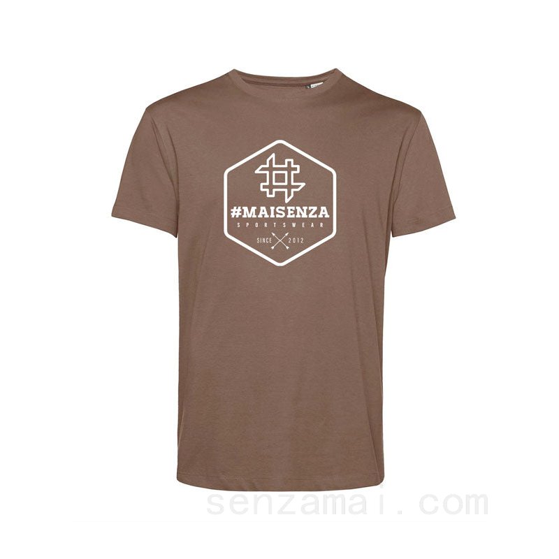 (image for) Scontate T-shirt organica Box Logo Mocha - Uomo F08161031-0688
