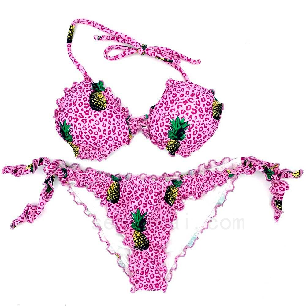 (image for) Vendita Online Bikini Frou Frou - Leopard e Ananas F08161031-0750